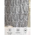 thumbnail image 6 of Sheer Curtains 45 Inch Length, Black White Semi Sheer Curtains Light Filtering Window Treatment, Modern Abstract Art Farmhouse Privacy Voile Drapes for Living Room Bedroom 52x45 Inch, 6 of 7