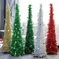 thumbnail image 4 of 4ft/5ft Artificial Christmas Pencil Tree Retractable And Foldable Sequin New Year Ornament, 4 of 10