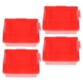 thumbnail image 1 of ELAYARD 4Pcs Tool Storage Bins Red ABS for Workshop Use General Users, 1 of 8