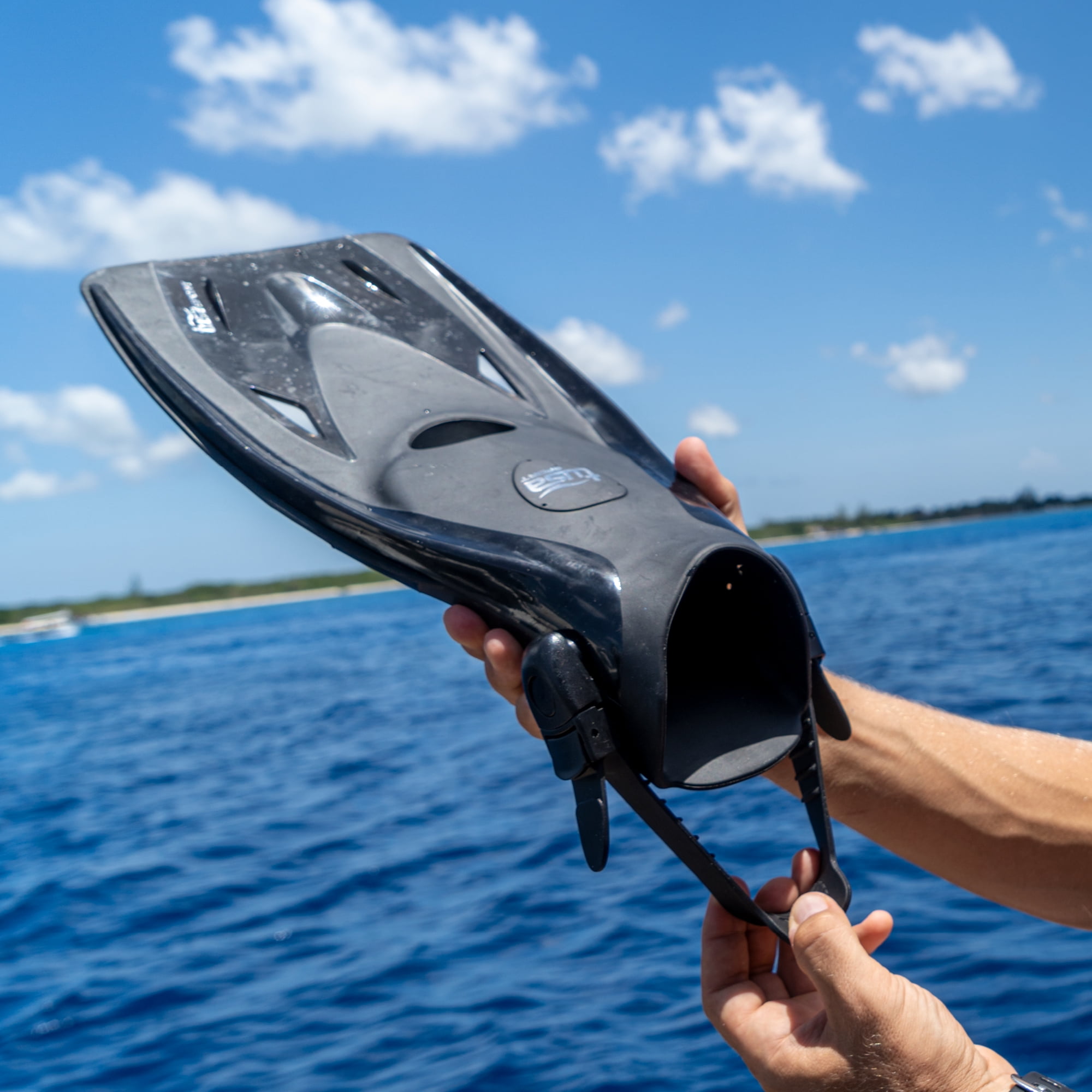 TUSA Sport UF-21 Long Blade Snorkel Fins, Small, Blue