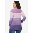 thumbnail image 2 of Woman Within Plus Size Ombre Shaker Cardigan Sweater, 2 of 6