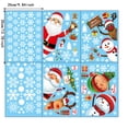 thumbnail image 3 of SZXZYGS Christmas Stickers Santa Snowman Glass Window Decoration Snow Stickers Window Stickers on Both Sides（6Pc）, 3 of 8