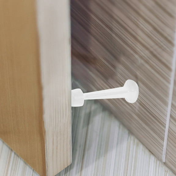 AURARMLET White Zinc Alloy Door Stopper Wall Protector for Outdoor and Indoor Use Door Holder