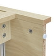 thumbnail image 3 of Arched Pantry Cabinet, Farmhouse Tall Buffet Cabinet with Drawers and Adjustable Shelves, Wooden Coffee Bar Cabinet with Storage, for Kitchen, Dining Room, Living Room, 3 of 9