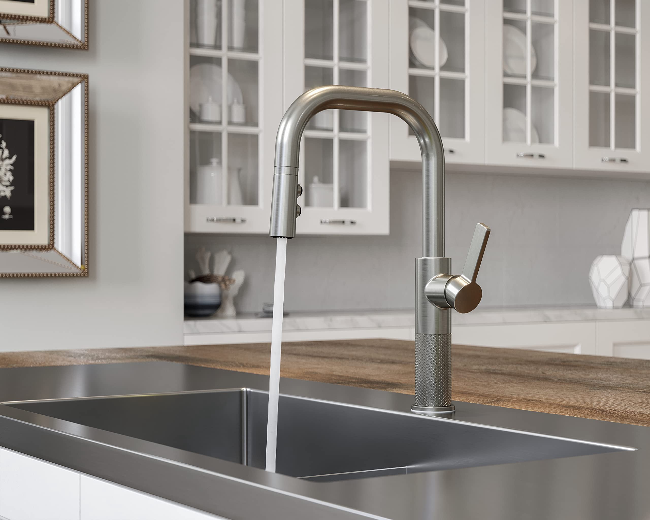 Pfister GT-529-MTS Montay 1.8 GPM Single Hole Pull Down Kitchen Faucet - Stainless Steel