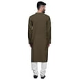 thumbnail image 5 of Atasi Solid Traditional Kurta For Men Chinese collar Long Shirt Ethnic Clothing, 5 of 7