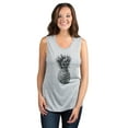 thumbnail image 2 of Pineapple Sketch Women's Fashion Sleeveless Muscle Workout Yoga Tank Top Sport Grey Medium, 2 of 3