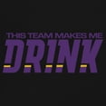 thumbnail image 3 of Team Makes Me Drink Women's Long Sleeve T-shirt Baltimore Football Fan Gear Game Night, 3 of 7