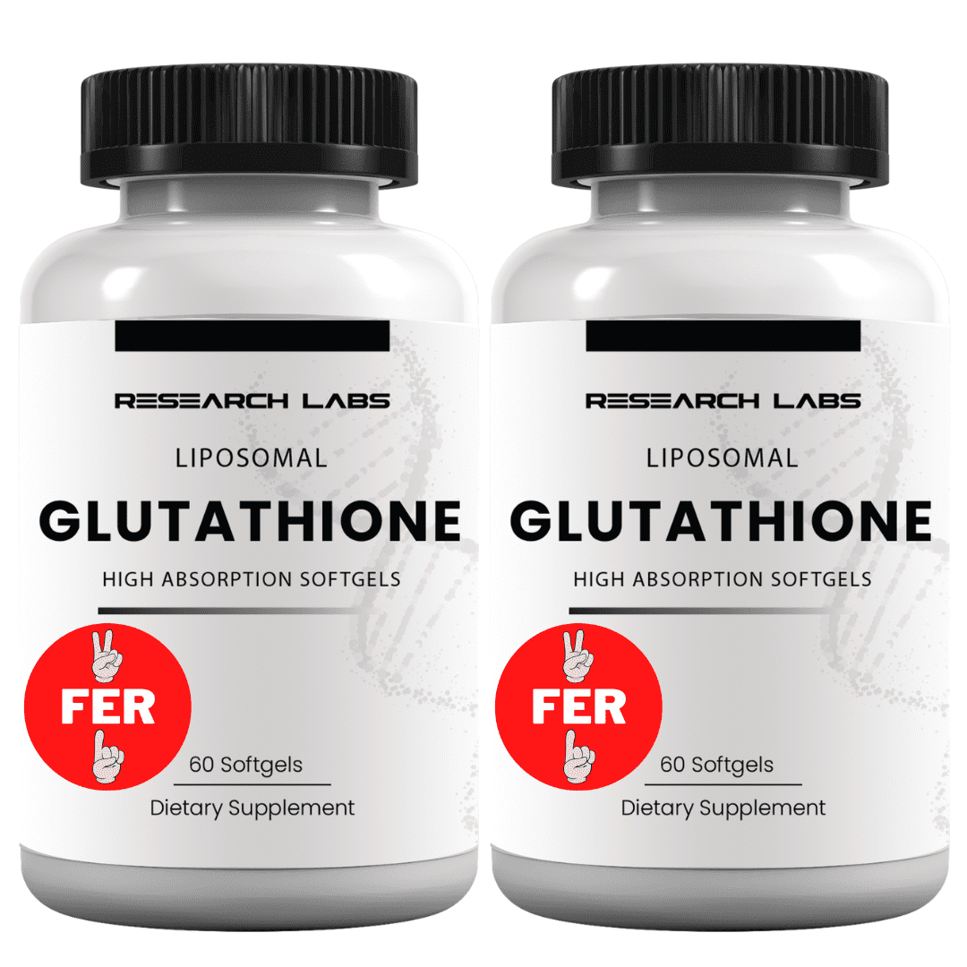 Research Labs Liposomal Glutathione Supplement w/ GlutaIV™, 2 Fer 1 Ad