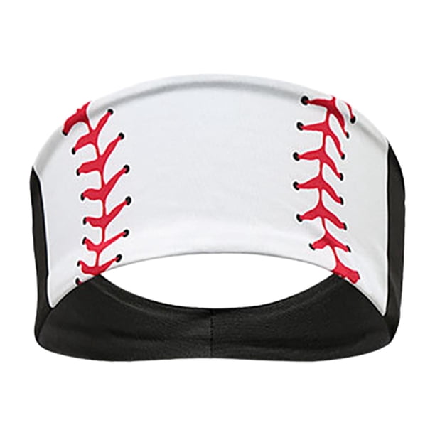 Banda para el cabello deportiva, banda para el sudor, ligera, antideslizante, elástica, para yoga, entrenamiento Softbol Blanco