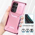 thumbnail image 5 of for Samsung Galaxy S25 Edge Rugged Case, Heavy Duty Hard PC Protective Shockproof Cover with Lens Sliding Camera Cover Drop Resistant Protective Phone Case for Samsung Galaxy S25 Edge, Pink, 5 of 7