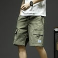 thumbnail image 2 of adviicd Denim Shorts Men's Slim-Fit 9" Flat-Front Comfort Stretch Chino Short Male Cargo Shorts, 2 of 5