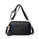 thumbnail image 1 of Bolso bandolera pequeño de PU de gran capacidad para niñas con un solo hombro Negro, 1 of 5
