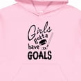 thumbnail image 3 of Inktastic Girls Gotta Have Goals Hockey Player Youth Hoodie Sweatshirt, 3 of 4