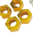 thumbnail image 4 of Ounissouiy RCGOFOLLOW 4 Uds. Montaje hexagonal de rueda fuerte de aleación de aluminio para adaptador 1/18 Wltoys A959 A979 A969 959B 969B 979B Kits de construcción modelo Púrpura, 4 of 6