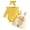 S169-Yellow, variant on HCNTES Baby Girl Clothes Baby Girl Romper Ruffle Short Sleeve Cute Bear Cartoon Jeans Skirt Outfit Set(6-9 Months,S168-Pink)