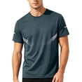 thumbnail image 4 of JTSRKL Mens Quick Dry Athletic Tees Sun Protection Breathable Lightweight Flex Athletic Gym Rash Guards Summer Running Daily Comfort Soft Tops, 4 of 7