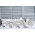 thumbnail image 2 of Ambesonne Art Throw Pillow Cover 4 Pack, Floral Astrology Aquarius, 16", Black White, 2 of 7
