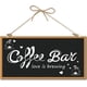 thumbnail image 1 of Letrero decorativo de madera para cafetería, decoración del hogar, placa de madera para colgar en la pared, letrero de puerta con texto "Loving Is Brewing Heart", 1 of 9
