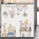 thumbnail image 4 of Extraíble Acuarela Colgante Maceta Pegatinas de pared Macetas Pegatinas de pared Plantas de colores Etiqueta de la pared Naturaleza Floral Colgante Etiqueta de la pared Murales de arte JAMW Sencillez, 4 of 5