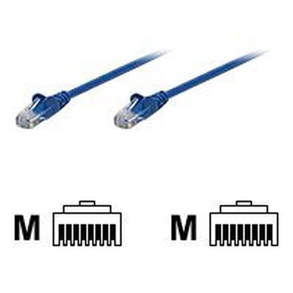 Intellinet Network Solutions Cat5e UTP Network Patch Cable, 100 ft (30 m), Blue