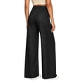 thumbnail image 4 of qucoqpe Womens Wide Leg Jeans Loose Fit High Waisted Drawstring Denim Pants with Pockets, 4 of 9