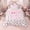 Monogrammed B, variant on Erosebridal Pink Ribbon Floral Full Size Comforter Sets for Girls, Personalized Inital D Bedding Sets, Pink Reversible 3 Pieces, 1 Comforter and 2 Pillowcases