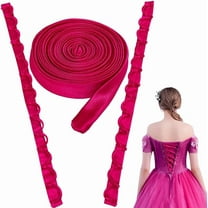 Corset Back Kit Wedding Dress Corset Kit Evening Gown Dress Zipper Replacement Adjustable Corset Strap Loops Lace-up Satin Gown Back Zipper Extender