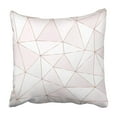 thumbnail image 1 of EREHome Pink Copper Rose Gold Polygonal with Triangle Tiles Sparkle Abstract Beautiful Chic Pillowcase 20x20 inch, 1 of 1