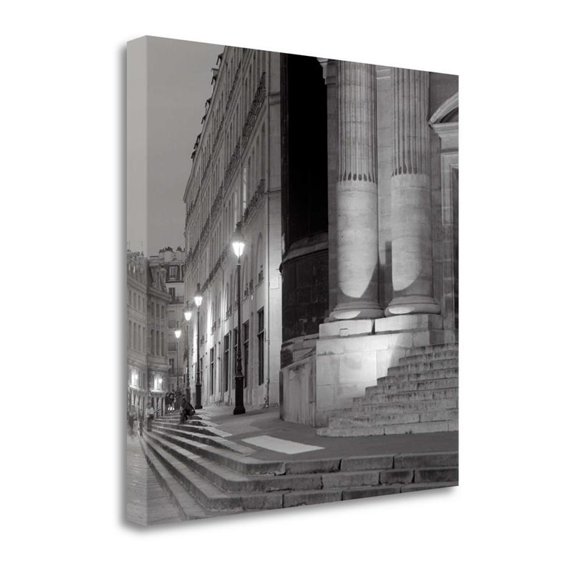 35" x 35" Paris - 3 By Alan Blaustein - Print on Canvas Fabric Multi-Color