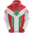 thumbnail image 3 of Sudadera con capucha con estampado de la bandera del Líbano y el mapa, emblema nacional, Cedrus Deodara, ropa informal para hombre y mujer, 3 of 4