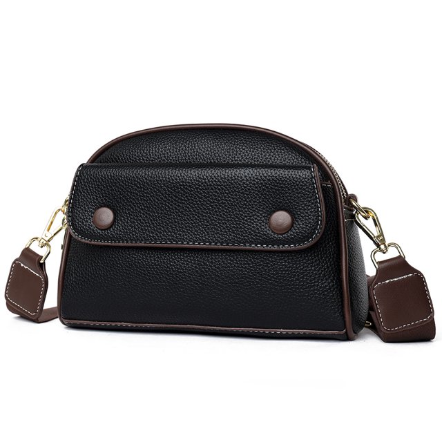 Bolso bandolera de cuero para mujer Bolso shopper holgado versátil de gran capacidad a la moda