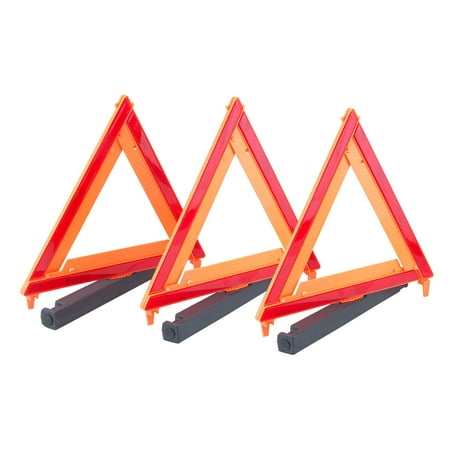 Auto Warning Triangle - Max Load 3 Pack Auto Emergency Warning Triangles