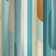 thumbnail image 4 of Designart "Striped Pattern Evoking Zen Tranquility I" Striped Blackout Room Darkening Curtain Panel, 4 of 4
