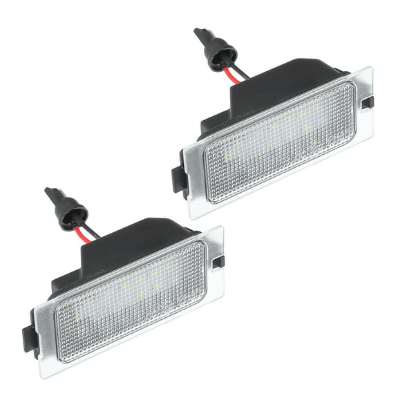Unique Bargains 1 Pair Car 6500K White LED License Plate Light Assembly No.7T4Z13550A 3528SMD for Ford Edge 2007-2014