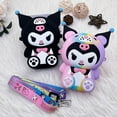 Cute Kuromi Hello Kitty Silicone Coin Purse Cartoon Mini Crossbody Bag
