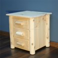 thumbnail image 1 of Lakeland Mills HNS3-C Frontier 3 Drawer Nightstand - Clear, 1 of 1