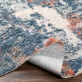 thumbnail image 4 of Mark&Day Area Rugs, 2x3 Liessel Modern Denim Marble Area Rug, Blue Cream Orange Carpet for Living Room, Bedroom or Kitchen (2' x 3'), 4 of 6
