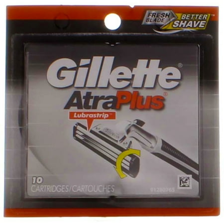 Gillette AtraPlus Razor Blade Cartridges, 10 Ct (Pack of 1)