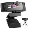 thumbnail image 2 of Miulika Webcam 1080p w/ Noise-Cancelling Microphone Privacy Protection USB for Gaming 2K, 2 of 9