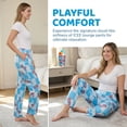 thumbnail image 4 of Icee 3 Pack Women's Wide Leg Pants with Pockets, Lounge Bottoms Pajamas for Women (Avail in Plus Sizes), 4 of 7