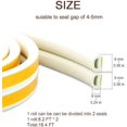 thumbnail image 2 of Weather Stripping Door Seal Strip,High Density Foam Tape,Doors and Windows Insulation Soundproofing Weatherproof,Self Adhesive Rubber Weatherstrip Door Seal Strip (9mm X 6mm X 19.6ft), 2 of 5