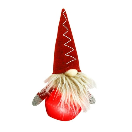 

Led Lighted Faceless Doll Dwarf Doll Christmas Tree Pendant