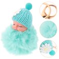 thumbnail image 4 of Cute Cartoon Plush Keychain Baby Doll Car Key Ring colgante decoraciones favores de partido de los niños (gris), 4 of 6