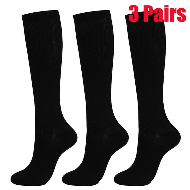 3 Pairs Pressure Compression Socks Leg Support Stretch Compression