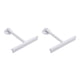 thumbnail image 4 of Injueey Limpiaparabrisas para piso de baño con ventosa Raspador de vidrio portátil Quitamanchas de agua Accesorios para herramientas de limpieza de Blanco 2piezas Injueey CBP162136, 4 of 6