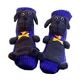 thumbnail image 1 of Calcetines de animales 3D cómodos y antideslizantes a media pantorrilla para sala de estar, hogar y dormitorio. Perro gris azul oscuro, 1 of 8