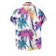 thumbnail image 4 of Blusa y camisa de manga corta con cuello vuelto para hombre, estilo casual, con cuello estampado, manga corta, botones, moda, cárdigan con bolsillo, blusa de poliéster para hombre, 4 of 4
