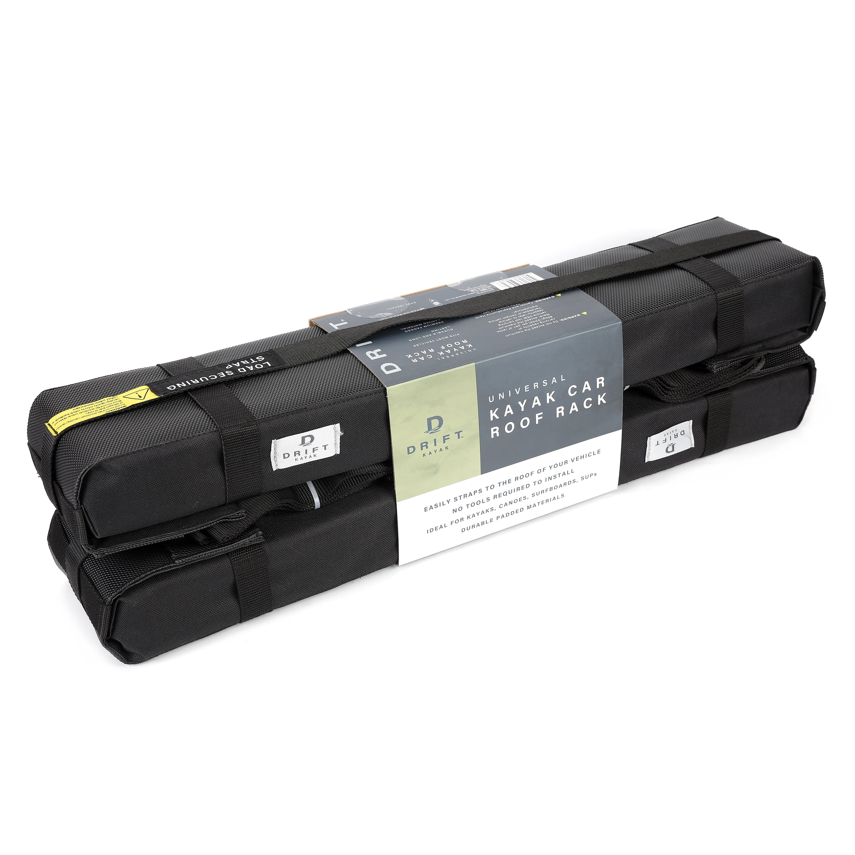 D DRIFT ALL THINGS WATER 24 Universal Kayak Roof Carrier Rack, Adjustable Detachable, with Adjustable Straps