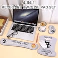 thumbnail image 4 of sixwipe Ergonomic Mouse Pad with Wrist Rest, Funny Cute Desk Keyboard Wrist Rest and Computer Wrist Support, No Slip Keyboard Wrist Pad with Coaster for Easy Typing and Hand Pain Relief, 4 of 7